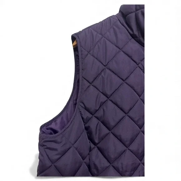 Lands' End Navy Quilted Vest - Picture 4 of 8